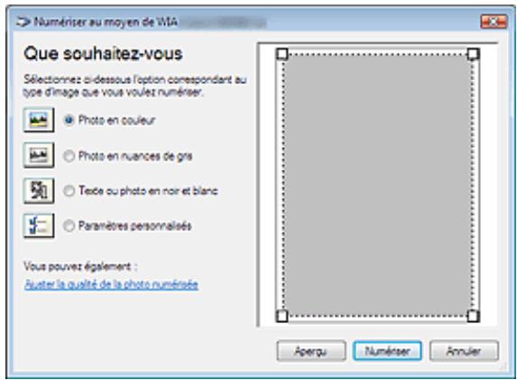 CANON PIXMA MP240 - Numérisation à l'aide du pilote WIA 1.0 - 1
