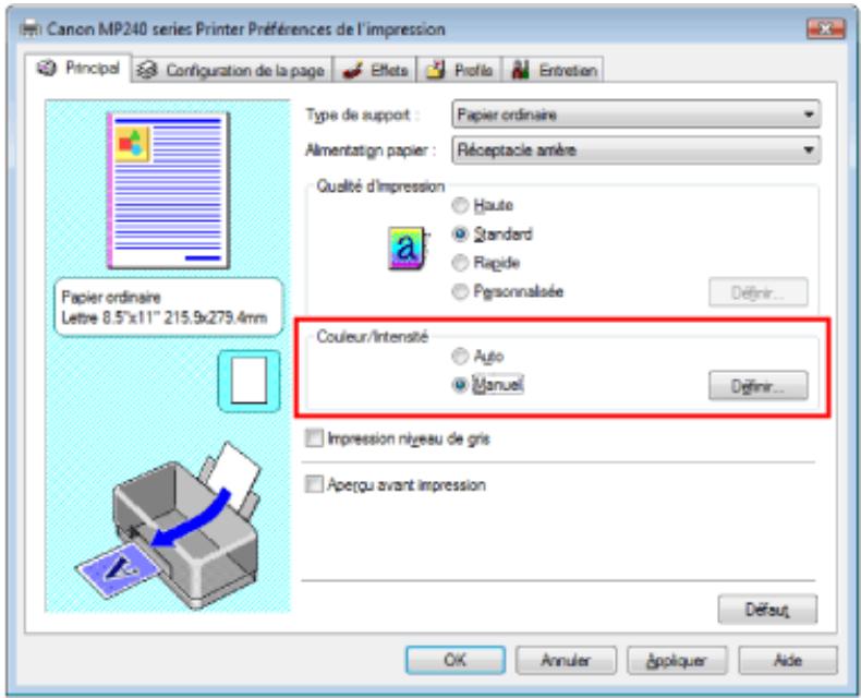 CANON PIXMA MP240 - Réglage de l'équilibre des couleurs - 1