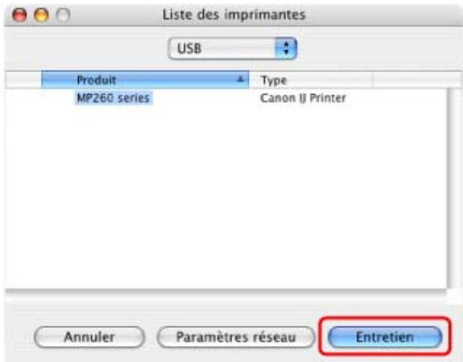 CANON PIXMA MP240 - Ouverture de l'utilitaire canon IJ printer utility (macintosh) - 6