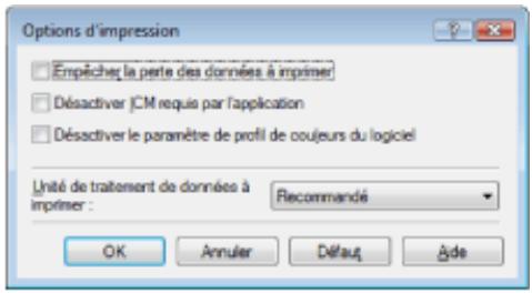 CANON PIXMA MP240 - Changement des options d'impression - 2