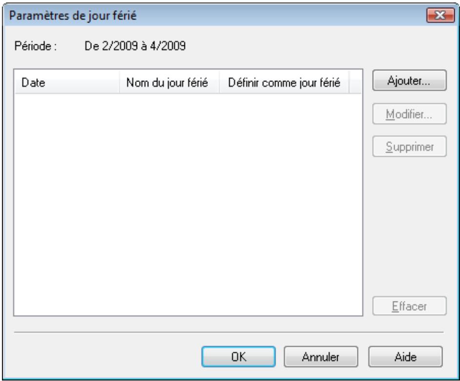 CANON PIXMA MP240 - Définition des jours fériés - 1