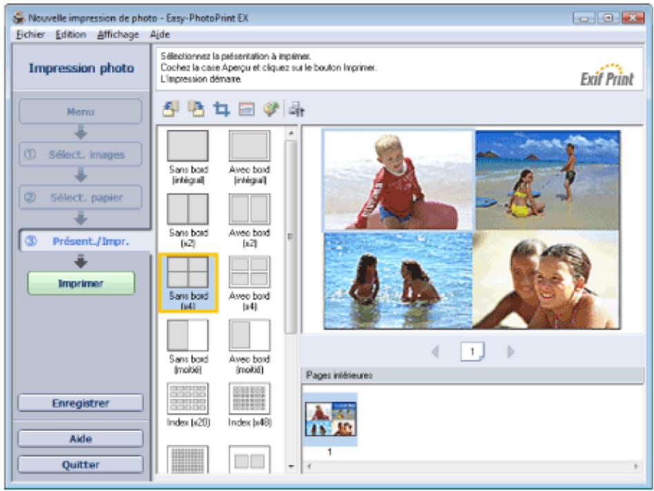 CANON PIXMA MP240 - Impression de plusieurs photos sur une seule page - 1