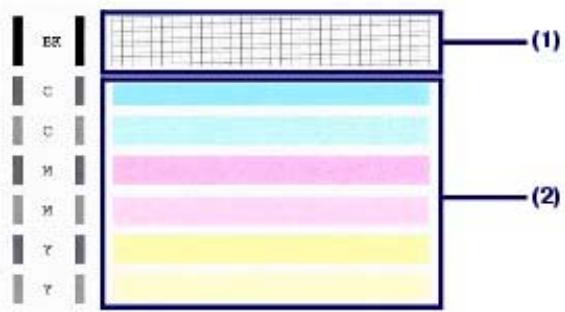 CANON PIXMA MP240 - Examen du motif de vérification des buses - 1