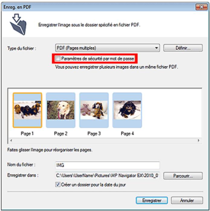 CANON PIXMA MP495 - Définition de mots de passe pour les images numérisées - 1