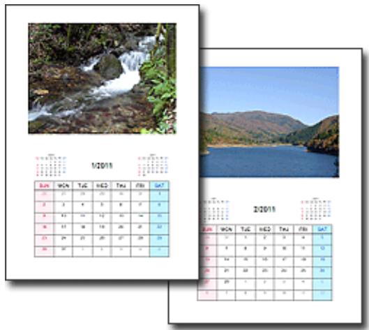 CANON PIXMA MP495 - Création d'un calendrier avec vos photos préférées - 1