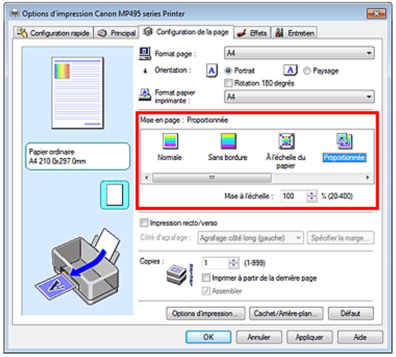 CANON PIXMA MP495 - Impression proportionnée - 2