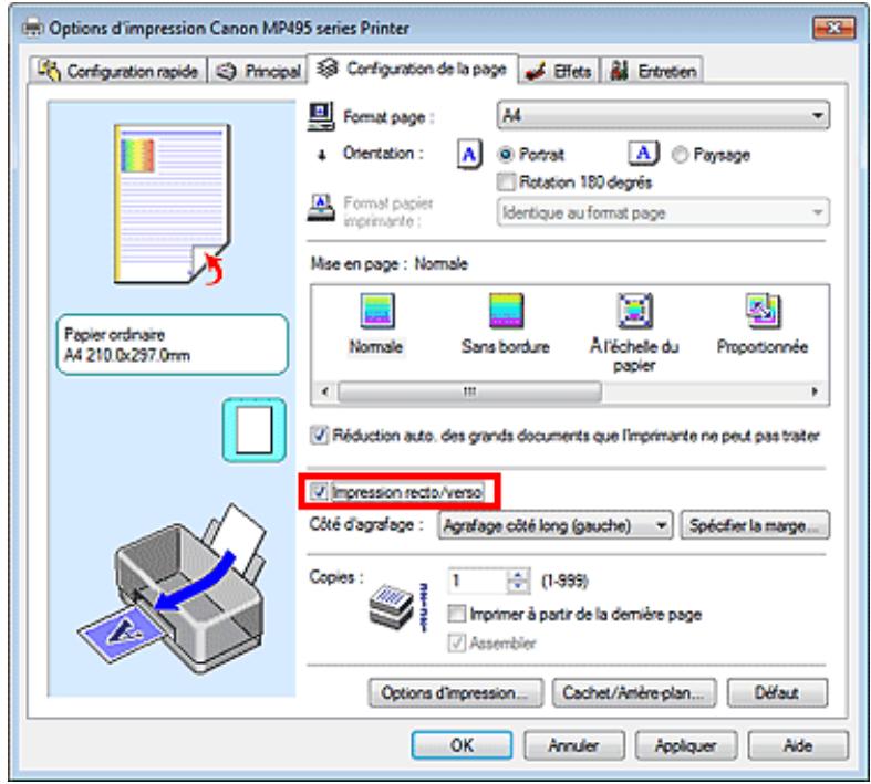CANON PIXMA MP495 - Impression recto/verso - 2
