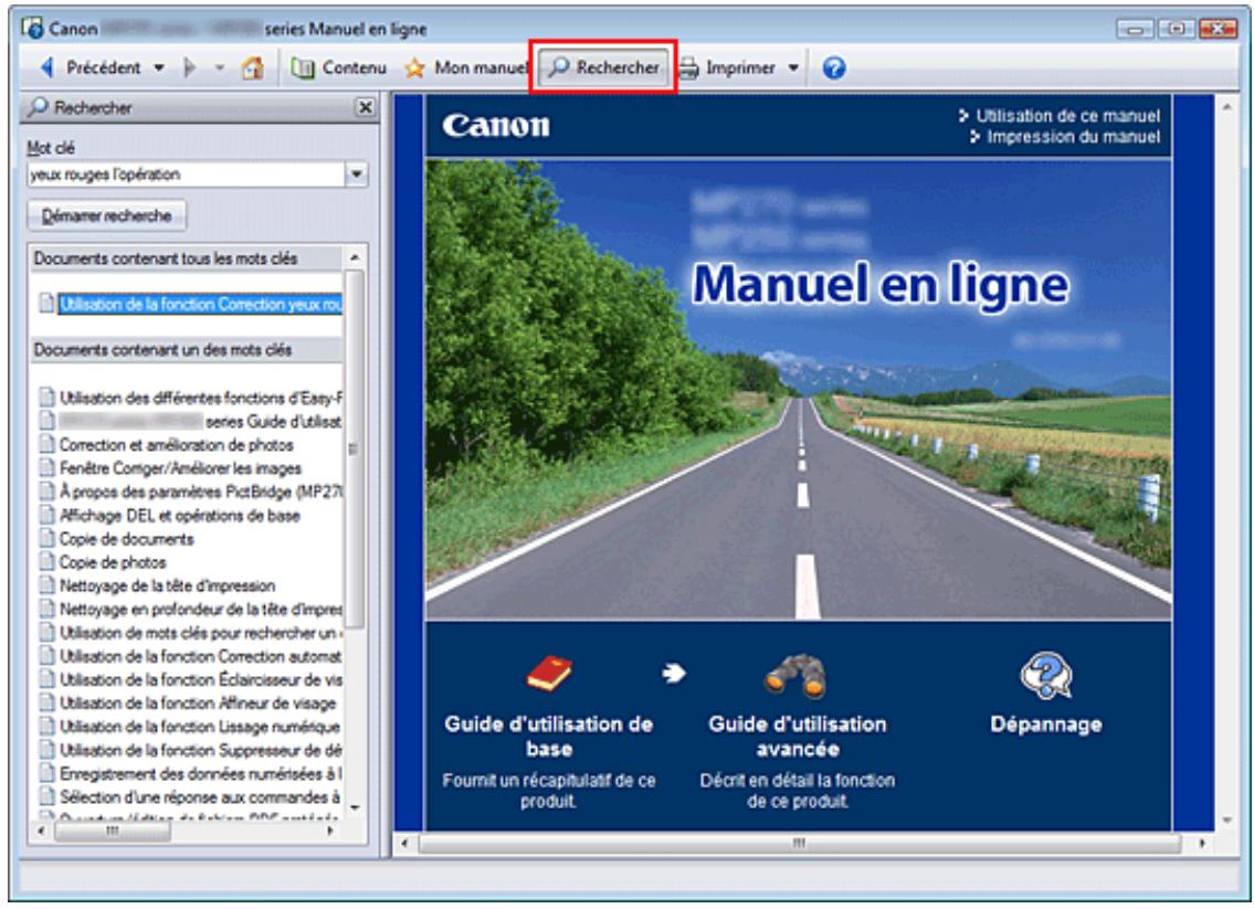 CANON PIXMA MP495 - Utilisation de mots clés pour rechercher un document - 1