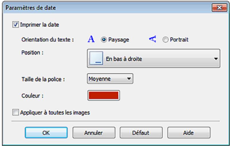 CANON PIXMA MP495 - Impression des dates sur les photos (Impression photo) - 1