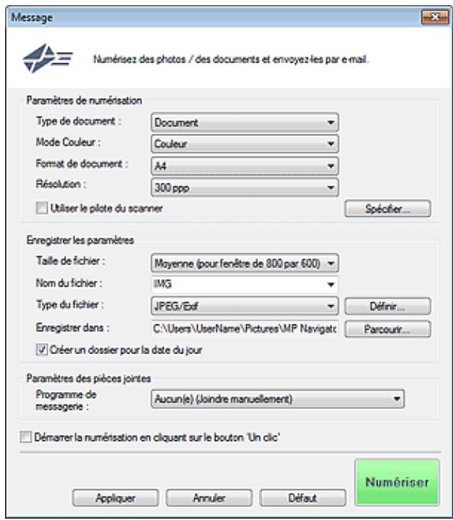 CANON PIXMA MP495 - Boîte de dialogue Message - 1