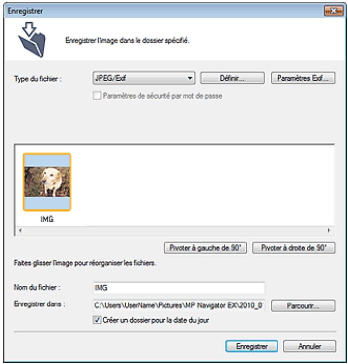 CANON PIXMA MP495 - Boîte de dialogue Enregistrer - 1