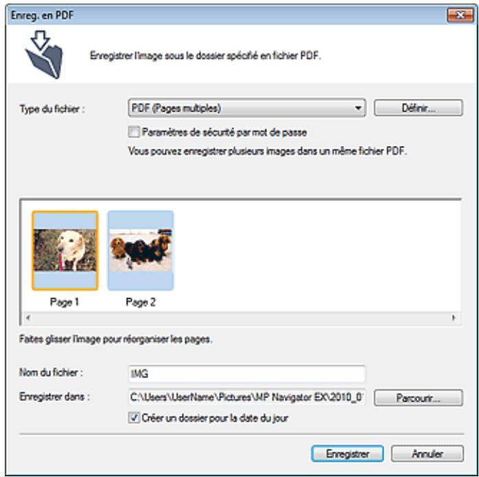 CANON PIXMA MP495 - Enregistrement sous forme de fichiers PDF - 2