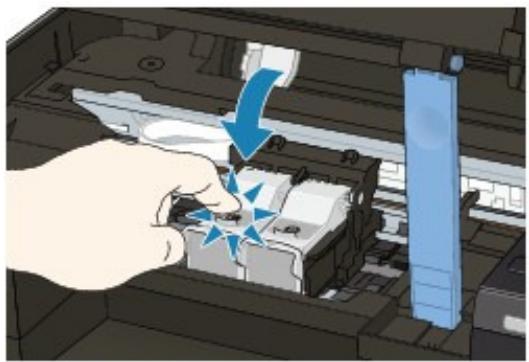 CANON PIXMA MP495 - - Contrôle 2 : la cartouche FINE est-elle installée correctement ? - 1