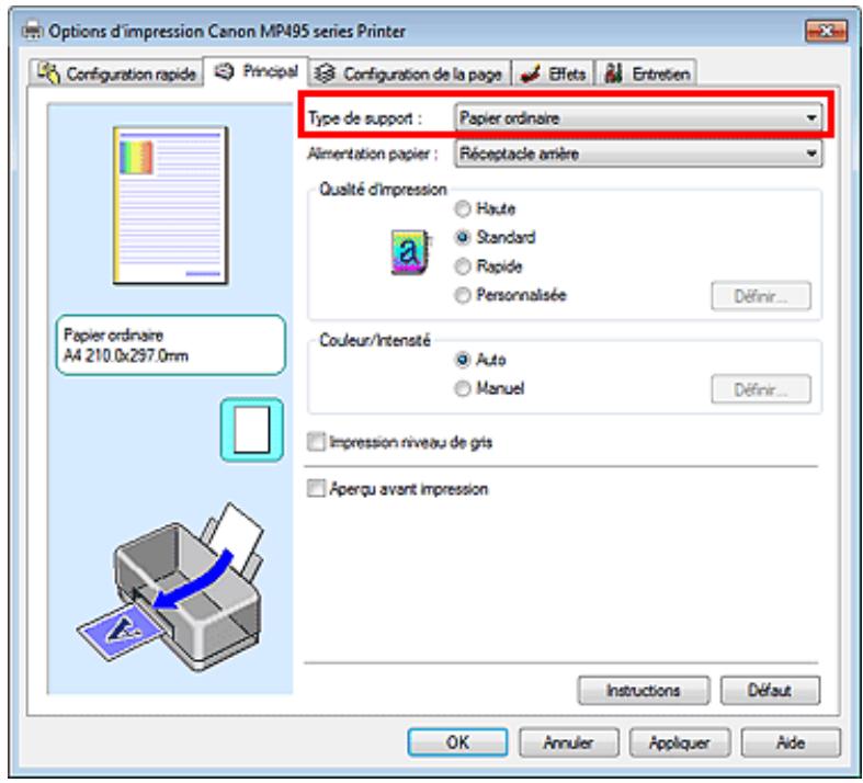 CANON PIXMA MP495 - Définition d'un profil ICC à partir d'une application et impression des données - 1