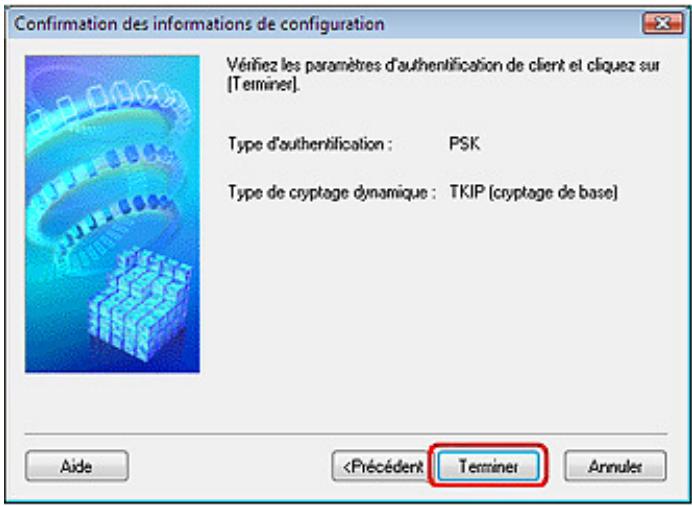 CANON PIXMA MP495 - Cliquez sur le bouton Terminer. - 1