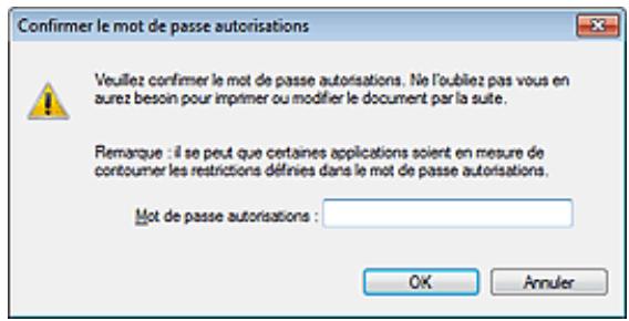 CANON PIXMA MP495 - Mot de passe autorisations - 1
