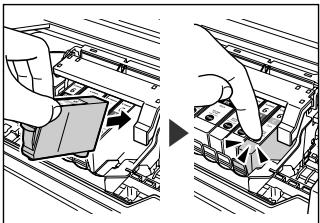 CANON PIXMA MP780 - ▶ Substituir um depósito de tinta - 6