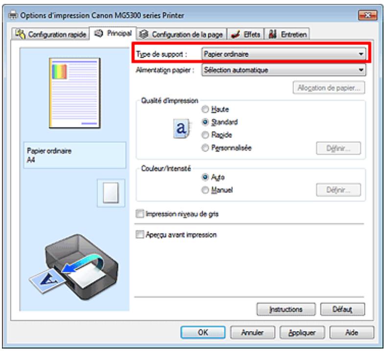 CANON MG5350 - Définition d'un profil ICC à partir d'une application et impression des données - 1