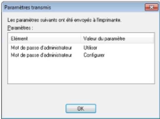 CANON MG5350 - Affichage des paramètres modifiés - 1