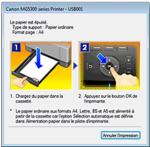 CANON MG5350 - Lorsque des erreurs se produisent - 1