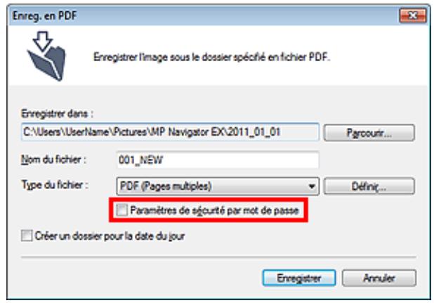 CANON MG5350 - Configuration de mots de passe pour les fichiers existants - 1