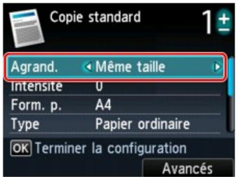 CANON MG5350 - Réduction ou agrandissement d'une copie - 1