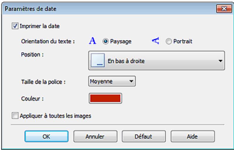 CANON MG5350 - Impression des dates sur les photos (impression photo) - 1