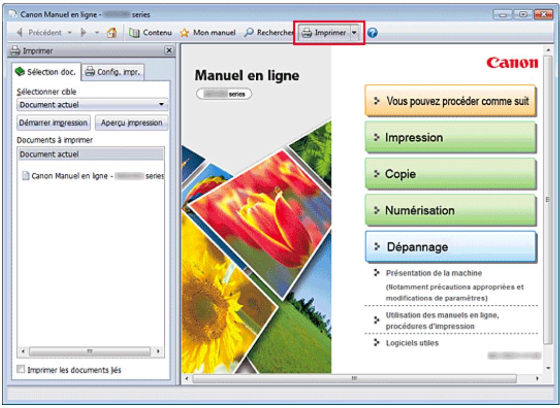 CANON MG5350 - Impression des manuels en ligne - 1