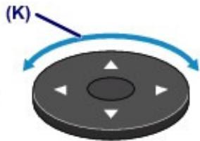 CANON MG5350 - Utilisation du bouton, ∇, ou (molette de défilament) - 2