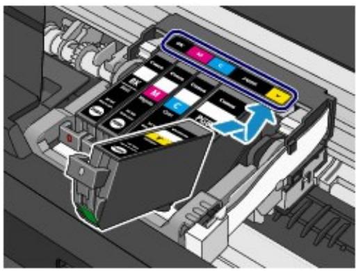 CANON MG5350 - Placez la cartouche d'encre neuve. - 1