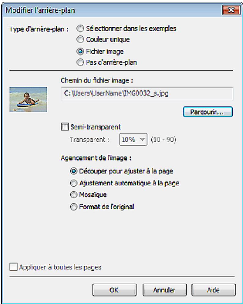 CANON MG5350 - Si l'option fichier image est sélectionnée - 1