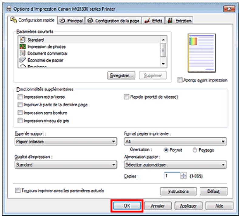 CANON MG5350 - Terminer la configuration. - 1