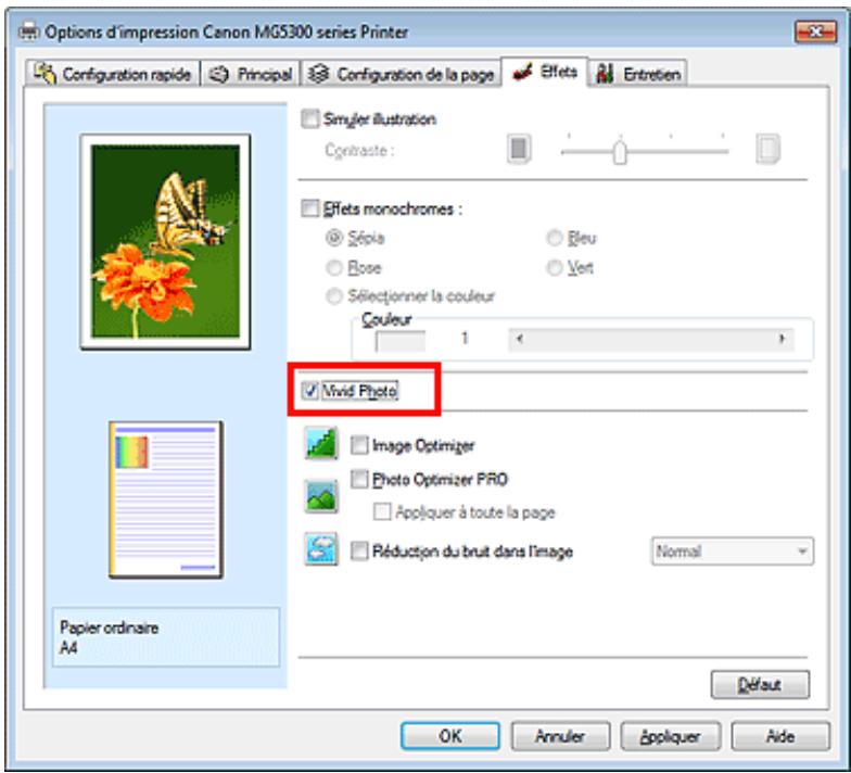 CANON MG5350 - Présentation des données d'image avec vivid colors - 2
