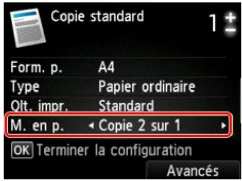 CANON MG5550 - Copie de deux pages sur une seule feuille - 1