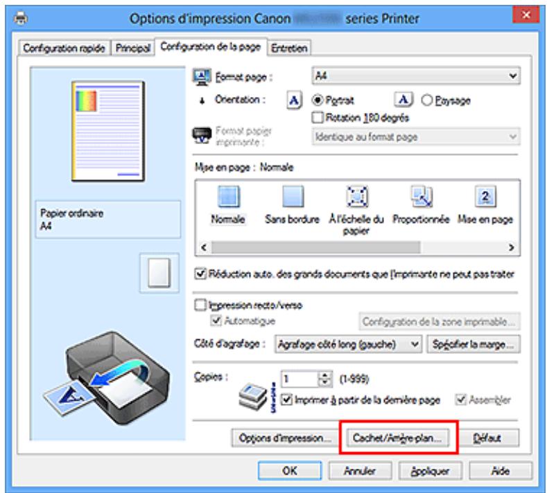 CANON MG5550 - Enregistrement d'un nouvel arrêté-plan - 1