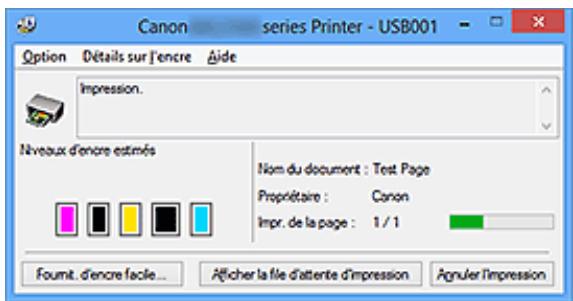 CANON MG5550 - Lancement de l'écran d'etat Canon IJ - 2