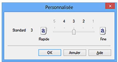 CANON MG5550 - Définition du niveau de Qualité d'impression (Personnalisée) - 2