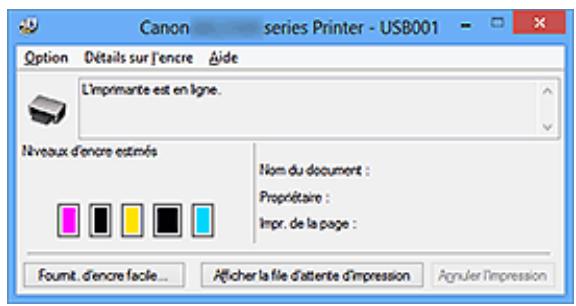 CANON MG5550 - Contrôle du niveau d'encre sur votre ordinateur - 1