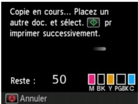 CANON MG5550 - Ajout de la tâche de copie (Réssération de la copie) - 1