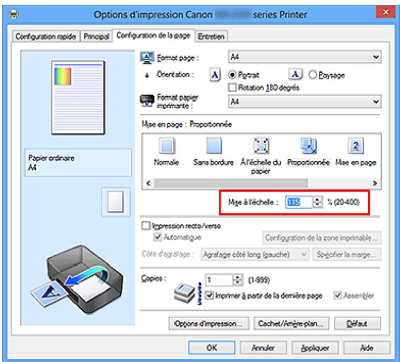 CANON MG5550 - Impression proportionnée - 4