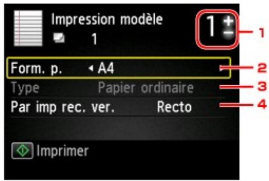 CANON MG5550 - Sélectionnez l'option - 3