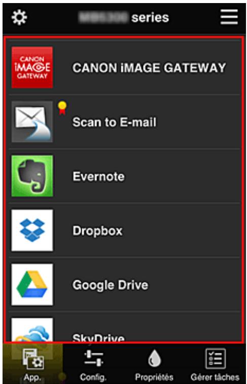 CANON PIXMA MG5650 - Zone d'affichage - 1