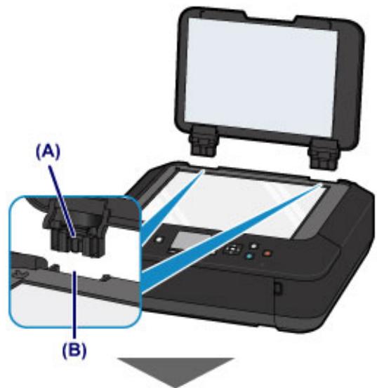 CANON PIXMA MG5650 - Fixation du couvercle du scanner : - 1