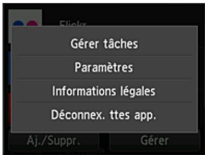 CANON PIXMA MG5650 - Bouton Gérer - 1