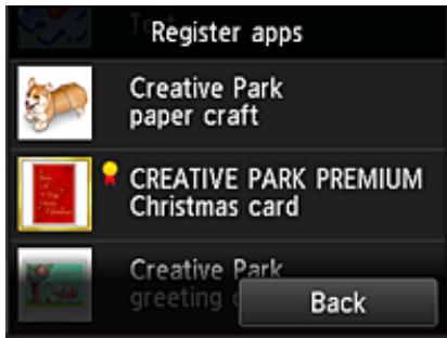 CANON PIXMA MG5650 - Ajouter des applications - 5