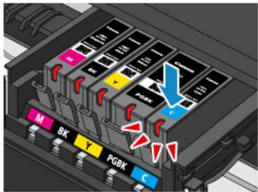 CANON PIXMA MG5650 - Placez la cartouche d'encre neue. - 2