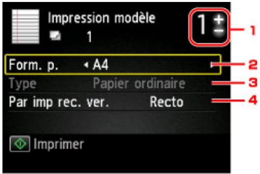 CANON PIXMA MG5650 - Impression à l'aide de modèles - 3