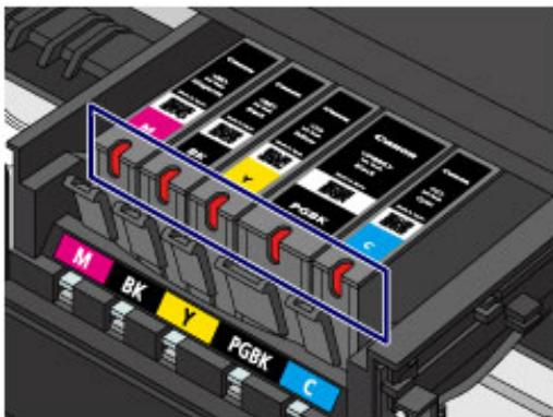 CANON PIXMA MG5650 - Contrôle du niveau d'encre à l'aide des voyants d'encre - 1