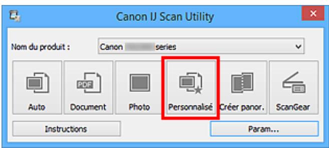 CANON PIXMA MG5650 - Cliquez sur Personnelise. - 1