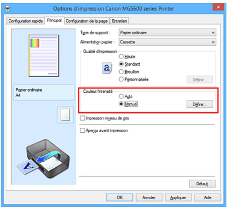 CANON PIXMA MG5650 - Réglage de la luminosité - 4